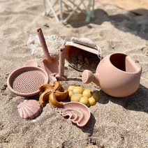 까사드로잉 실리콘 모래놀이 키트 - 아기 목욕 장난감 갯벌 가드닝 세트 텃밭 가꾸기 도구, 그린 - 6종 KIT