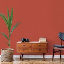 새로고침 만능풀바른벽지 실크 C25057-5 토파즈 오렌지레드, 340cm