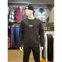 NBA 이월 F/W 상품 균인가 할인!! 남여공용 골든스테이트 워리어스 팀로고 니트테이프 레터링 포인트 데일리로 연출하기 좋은 블랙칼라 루즈핏 기모 맨투맨 티셔츠