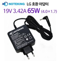 LG전자 LG 울트라PC lgu56 노트북 전원 어댑터 충전기 19V 3.42A 65W 외경 4.0mm