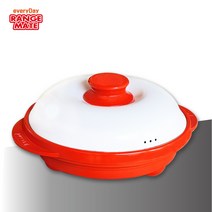 렌지메이트 라운드그릴구이팬 22cm, 레드(원형손잡이)