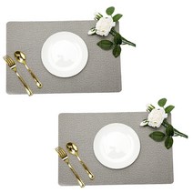 Huvafen 북유럽 단열 양면2P 테이블매트, 그레이2P