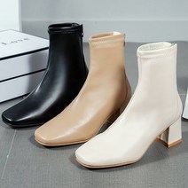 더구두 앵클부츠 통굽 편한부츠 여자신발 여성구두-2456