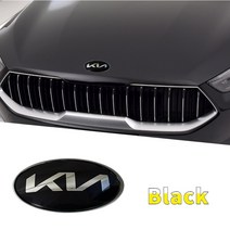 사이드월 라운지쉘터 레이어닝 카라반자동차 앞 후드 엠블럼 기아 씨드 피칸토 스토닉 리오 스포티지 쏘, 02 Black_02 12x6cm