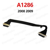 호환 LCD LED 스크린 디피 진열대 차트북케이블 맥북 프로 13 인치 15 17 A1278 A1286 A1297 2008 2009 2010 2011 2012 년용, [02] A1286 2008-2009