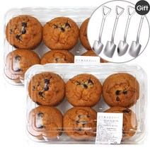 코스트코 머핀 블루베리머핀 12P+블루베리머핀 12P 증정 + 디저트 스푼 4P 세트, 12개+12개