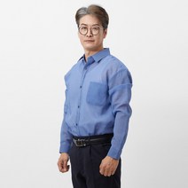 클래시코 여름용 남자 베이직 폴리마 무지 드레스 정장 긴팔셔츠 MNB 마남방긴팔