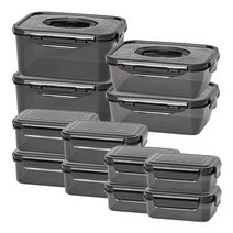 이지앤프리 블랙락 에디션 밀폐용기 C 12종 세트,