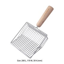 고양이모래 벤토나이트 저렴한 먼지없는 추천 모래애완 동물 삽 고양이 쓰레기 세트 부식 방지 청소 용품, 01 Metal Poop Shovel