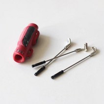 디테일 있는 골프가방 골프채 3종 세트 미니어쳐 데코레이션 베란다 홈스타일링 아기자기한소품, 그린