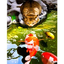 우드 직소퍼즐 연못 속 연꽃 비단잉어 재산 지켜주며 재물운 상승 금전을 가져다주는 구어도 풍수 조각퍼즐 300/500/1000조각 집콕취미 성인 쉬는 시간 즐기는 감압 소품, 1000조각, 잉어연화퍼즐05번