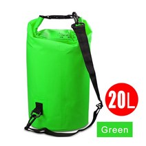 20L 30L 리버 백 방수 서핑 수영 보관 드라이 색 PVC 파우치 보트 카약 카누 플로팅, [01] 20LGreen