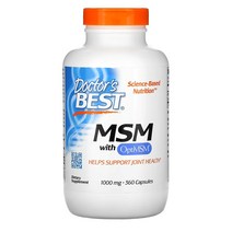 닥터스베스트 MSM 위드 옵티MSM 1000mg 180 360캡슐, 1개, 360정 1통
