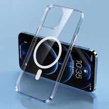 Joyroom-아이폰 호환용 마그네틱 투명 케이스 아이폰 호환 14 13 12 프로 맥스용 아이폰 호환 13 프로 맥스용 케이스 무선 충전 자석 후면 커버, For iPhone13 Pro Max, Transparent 2_CHINA