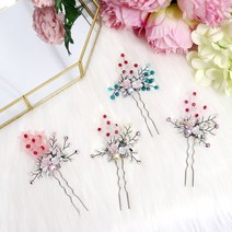 순수 비녀 헤어핀 셀프웨딩 혼주 한복 돌잔치 뒤꽂이