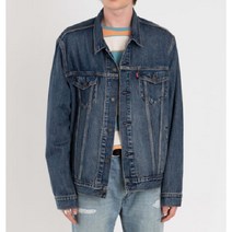 리바이스 리바이스 Levis 남녀공용 프리미엄 블루 트러커 데님 자켓 (72334-0573)