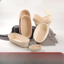 교정 발효 반느통 위커 사워 도우 타원형 반죽 등나무 등나무 빵 바구니 68 바구니, 중간삼각형17.56(300-400g)