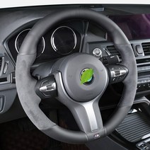 DIY Alcantara 손 재봉 자동차 스티어링 휠 커버 BMW 3 시리즈 5 시리즈