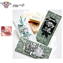 모양틀 다이컷 piggy craft 금속 절단 금형 눈송이 하우스 태그 레이블 스크랩북 종이 공예 칼 금형 블레이드 펀치 스텐실, c-991
