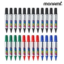 모나미 보드마카 혼합 24p (흑색 12p + 청색 4p + 적색 4p + 녹색4p), 1세트, 흑색 12p + 청색 4p + 적색 4p + 녹색4p