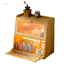 컵 식기 디스플레이 캐비닛 2단 다기능 보드, C