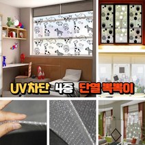 단열뽁뽁이 썬팅필름 4중 코팅시트 UV 에어캡 1m x 10m, 써클블랙