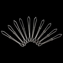 10 개/몫 stainlesssteel 인용 클립 탄성 벨트 착용 로프 직조 도구 가방 랩 바느질 액세서리, [02] 10PCS