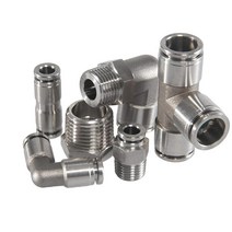 MSAEIQUN Pneumatic 304 스테인리스 스틸 에어 호스 피팅 푸시 투 커넥트 NPT 스레드 연결 키트 트럭 트레일러용 41개 팩 1282565