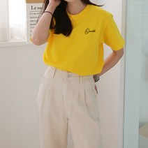 [당일출고] 코키코키 초콜렛 미니프린트 여성 반팔티 S~XL