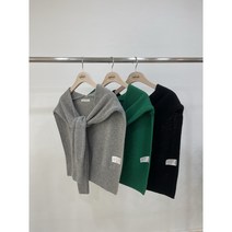 봄신상 어깨숄 레이어드 울 니트 3color