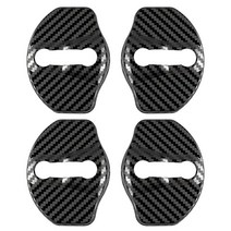 부품자동차 도어 잠금 커버 엠 블 럼 케이스 테슬라 모델 3 X Y 보호 액세서리에 대 한 스타일링, [02] carbon fiber, 02 carbon fiber