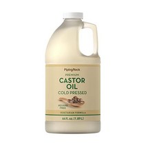Piping Rock Castor Oil 64 oz | For Hair Skin and Face | Cold Pressed & Hexane Free | Premium Veget