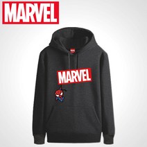 남녀공용 마블정품 고급 특양면 마블로고 프린팅 후드티 (M-3XL)