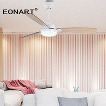실링 팬 42inch led 천장 램프 지붕 조명 현대 실내 장식 합판 dc 천장 원격 제어 ventilador 220v, 흰색, 52인치, 100-130v