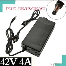36v충전기 어댑터 전동 퀵보드충전기 10 시리즈용 42V 4A 스마트 배터리 충전기 36V 37V 리튬 이온 전기 자전거 DC 5.5mm 2.1mm 고속 충전, EU
