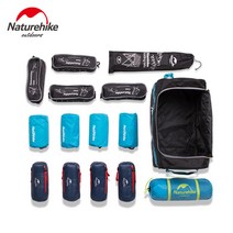 NatureHike 네이처하이크 캠핑용 캐리어 KIT2 중형/대형, 블랙 110L