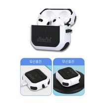 에어팟 3세대 케이스 콩나물지키미 분실방지 유무선충전 4가지색상, 화이트