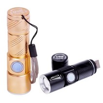 쭈bapha_LED USB 미니 줌 라이트 랜턴 손전등 후레쉬 Q5칩 탐조등 서치 써치 캠핑 등산 써등♥LtMS, ♥LtMS블랙