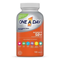ONE A DAY 50세 이상 여성용 종합비타민 200정X2개, 100 Count (Pack of 1) X 2개