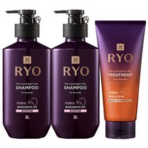 아모레퍼시픽 려 자양윤모 탈모전문케어 샴푸 400ml 2개 + 트리트먼트 1개, 중건성