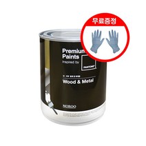 노루페인트 팬톤 우드앤메탈 페인트 반광 1L, 18-0601 Charcoal Gray