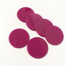 포커 홀덤 컬러 하드케이스 50pcs 25mm 칩 플라스틱 빙고 마커 캔디 컬러 동전 빙고 게임 액세서리 재미 클럽 보드 게임 가르치 도구, 장미