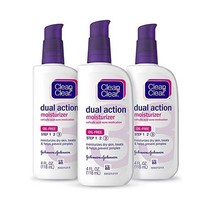 Clean & Clear Essentials 듀얼 액션 페이셜 모이스처라이저 건성 피부에 수분을 공급하고 여드름을 치료하고 예방하는 데 도움이 되는 0.5% 살리실산 여드름
