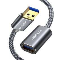 [스피콘연장] JSAUX USB 3.0 연장케이블 메탈 고속충전 연장선, 3m