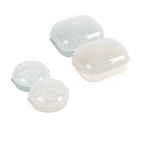 전자렌지 찜기 미니 호빵 기계 가정용 멀티 쿠커 고구마 만두 다용도 달걀 삶기, 사각 크림