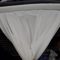 짜투리 땡 원단창고 020801 20수 폴리소재 화이트 자가드 원단 패브릭 원단 커튼하면 좋은원단, 사진참고