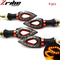 bmw 2pair 유니버설 12v 12 led 오토바이 차례 신호 표시기에 대 한 4pcs 조명램프 베스트 셀러 조명, 은_One Size