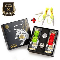 볼빅 호랑이 골프공 6구 볼마커 세트 + 볼빅 골프티 2개, 단품