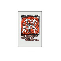 Keith Haring 키스 해링 그림 작품 / 호텔 거실 인테리어 집꾸미기 그림액자 15, 우드