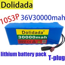전기 자전거 배터리 새로운 10S3P 36V 30Ah XT60 500W 높은 전원 용량 42V 배터리 팩 충전기와 30000mAh 전